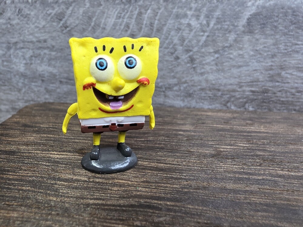 Nickelodeon SpongeBob Squarepants Figurine Cake Topper 1.25" Figure g63e